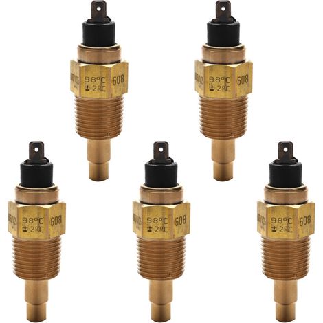 5 sensores de temperatura de aceite de motor VDO 1/2 NPT de 21 mm y sensor de temperatura de agua