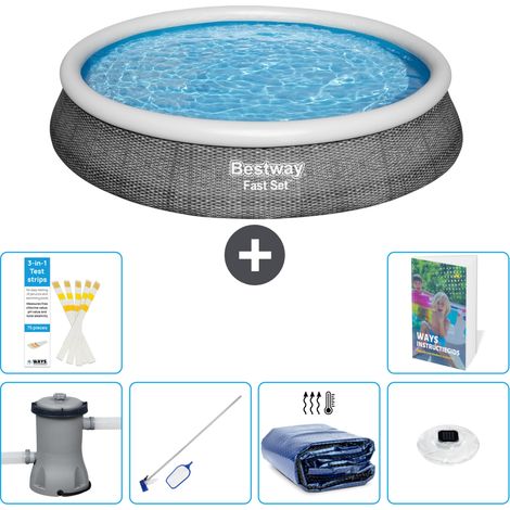 Bestway Piscina Bestway Fast Set Rotonda - 396x84 cm - 7-pezzi  S305 (1/5)