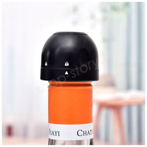 STOPPER : Bouchon Hermétique pour Bouteille de Vin ou Champagne