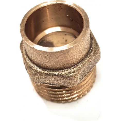 Entroque de cobre M 243 - INYECTOMETAL Medidas: Ø18mm x 3/4" (1/3)
