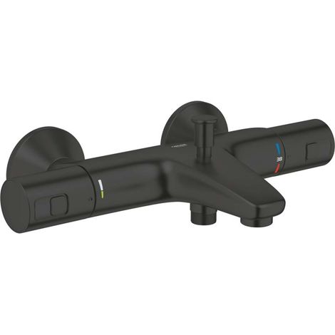 Grohe QuickFix Precision Start - Thermostat-Badewannenarmatur, schwarz matt 345982430