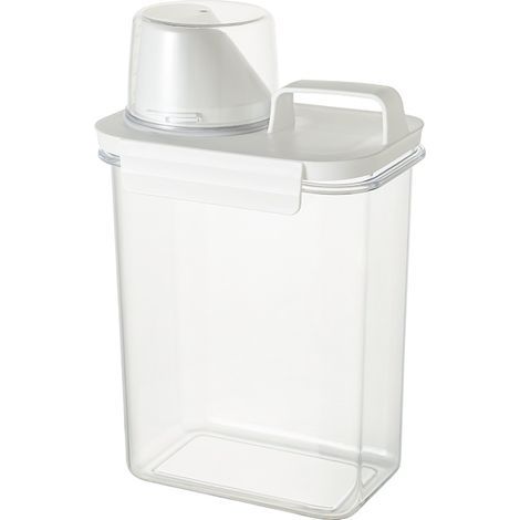 Airtight Food Storage Jars, Plastic Kitchen Storage Container, Sealed Kitchen Storage and Organization with Lid, for Storing Cereals, Flour, Food (1800ml) (1/5)