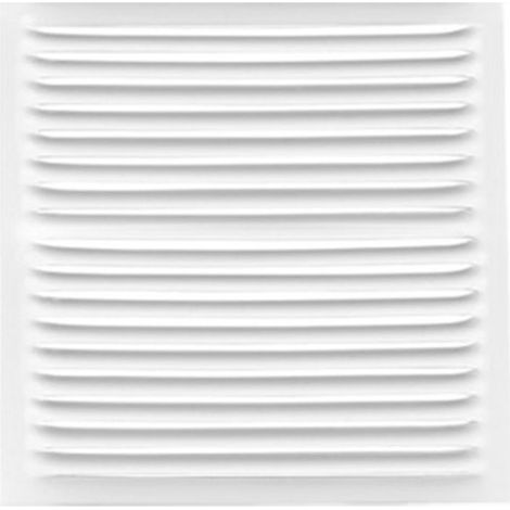 Grille encastrée en aluminium galvanisée 17 x 17 cm (1/5)
