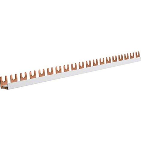 HAGER KDN180B RAIL DE PHASE 1P 80A 16 M² 57 UNITÉS. RACCORD DE FOURCHE ISOLÉ GRIS