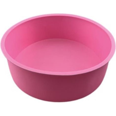 Desserts et spécialitésMoule à gâteau rond en silicone de 10/15/20 cm, antiadhésif, rose. (1/4)