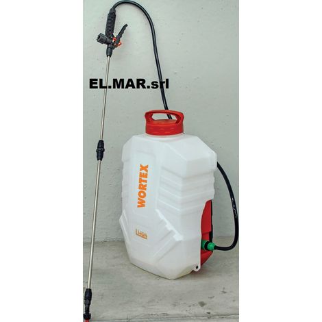 Pompa a Spalla Elettrica 18V batteria al LITIO 2,2 Ah 16 litri irrorazione 4 BAR Wortex SW18-16L