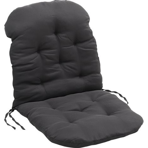 Rocking Chair Rattan Chair Non slip Comfortable Seat Cushion,Dark Grey (1/5)