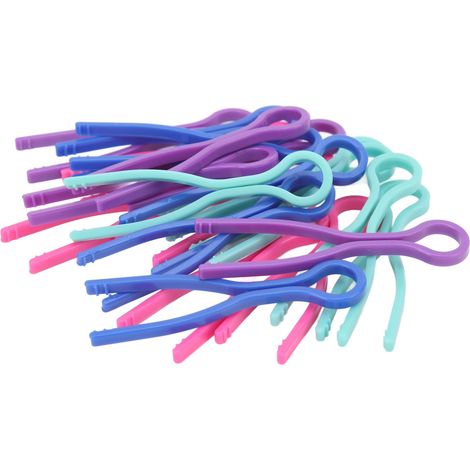 20 porte-bobines en plastique long, accessoires de couture, clips pour canettes (1/5)