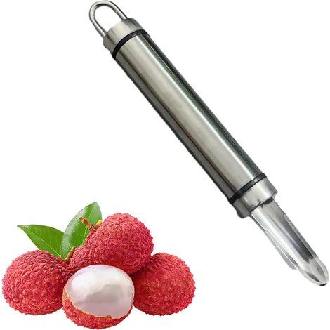 Kirschentkerner – Obst- und Gemüseschäler – einfach zu verwenden zum Entkernen von Litschi und zum Entleeren von Obst und Gemüse (1/5)