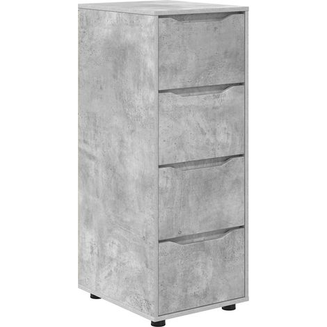 Maison Exclusive - Armadio Grigio cemento 40 x 48 x 105 cm Legno multistrato (1/5)