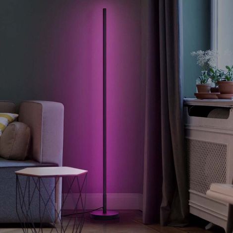 [GEBRAUCHT] B-Ware OSRAM Stehlampe Stehleuchte SMART WiFi LED Rund Schwarz RGB Tunable White (1/2)