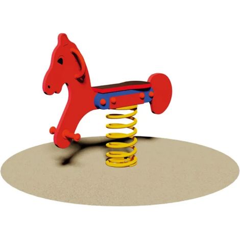 Gioco a molla Cavallo 869 multistrato okoum&eacute H55cm EN 1176 bambini 3-8 anni