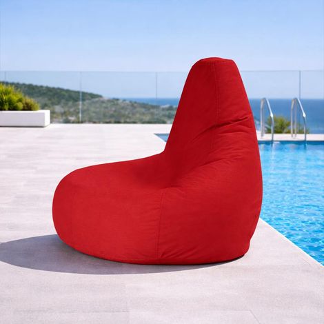 Pouf poire extérieur rouge ARTA (1/4)