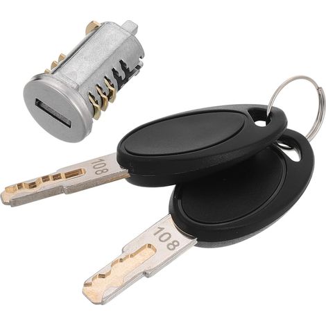 Cylindre De Serrure Pour Camping-Car Et Remorque Barillet De Serrure Métallique Pour Porte Passager Compartiment De Rangement Et Entrée D’Eau Voyage Et Longue Distance 1 Cylindre 2 Clés (1/5)