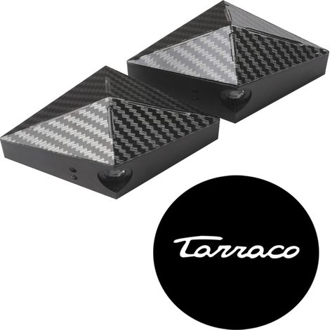(TARRACO-TXW) Autocollants pour voiture, éclairage d'accueil pour portières de voiture, lampe de chargement pour batterie au lithium, compatible avec Seat Leon 5F FR Mk2 Mk3. Accessoires pour véhicule (1/5)