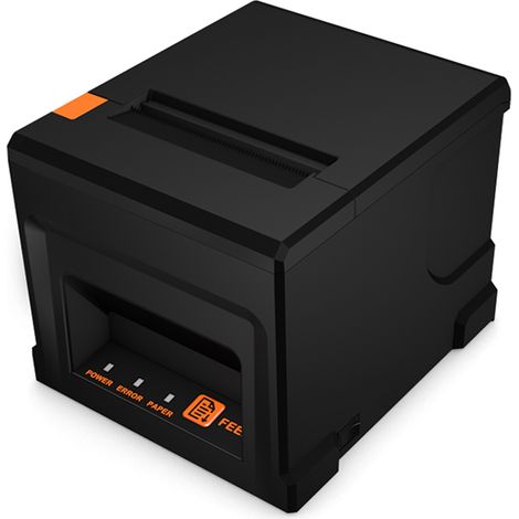 Imprimante de reçus USB+BT 80 mm avec massicot automatique, impression thermique directe, compatible ESC/POS, idéale pour les entreprises, restaurants, cuisines, supermarchés, commerces de détail à do (1/5)