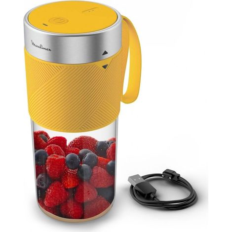 Moulinex LM1C0210 - Batidora De Vaso 300Ml Amarilla