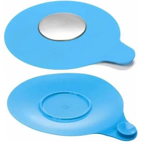 Bouchon de BaignoireBouchons de vidange BassinAspiration Silicone Baignoire Bouchonpour Salle De BainBlanchisserieCuisine2pcs (1/4)