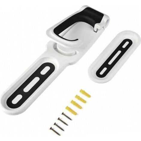 Support mural vertical pour vélo, facile à utiliser, support de rangement pratique pour vélos, adapté aux supports muraux de garage, disponible en noir et blanc. (1/5)
