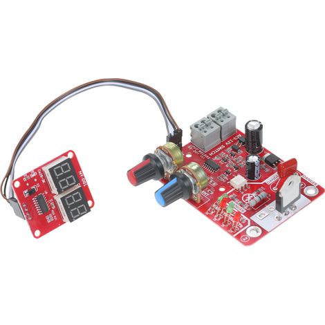 Placa de control para soldadura por puntos de 40 A, placa de control para montaje propio, pantalla digital, microprocesador de un solo chip para ajuste de tiempo y corriente.
