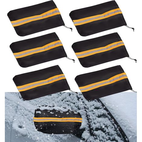 6 Pieces Car Snow Side Mirror Cover, Cold Weather Cover, Rear View Mirror Side Protector, Exterior Rear View Cover (1/5)
