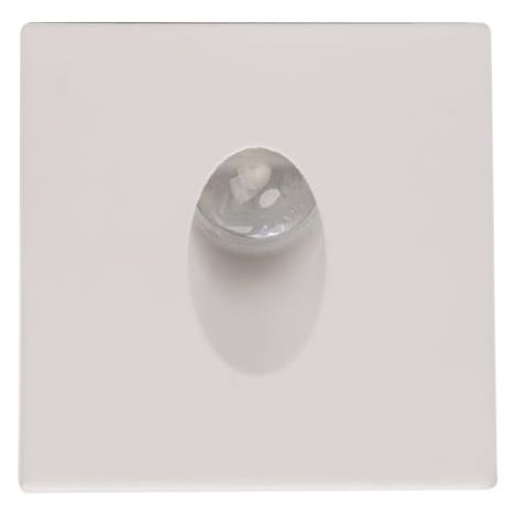 Lámpara LED para escaleras de 3W, 86lm, 4000K, cuadrada, blanca, marca Zumrut Ideus 02616