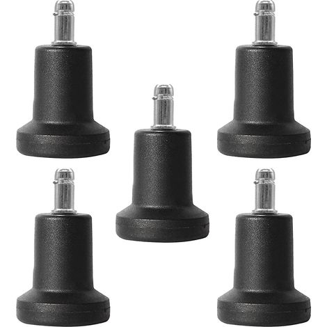 BEBUSINGOTO Paquete de 5 ruedas de repuesto para silla de oficina, ruedas giratorias, patas fijas, deslizadores de suelo, ruedas para silla de oficina, tope de rueda para silla de oficina en casa. (1/5)