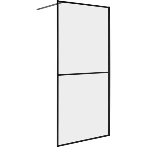 Shower Screen ACULEO 900 x 1950 mm Black
