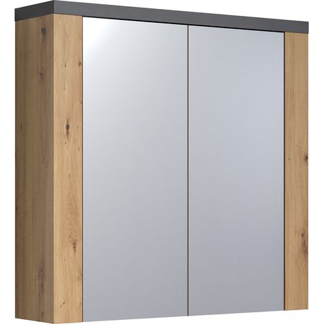Follow Spiegelschrank Bad Eiche dekor. (1/4)