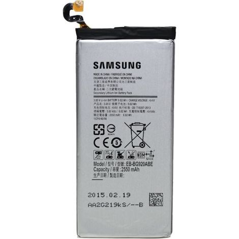 Batteria smartphone Samsung eb-bg920abe litio-ion 2550 mAh