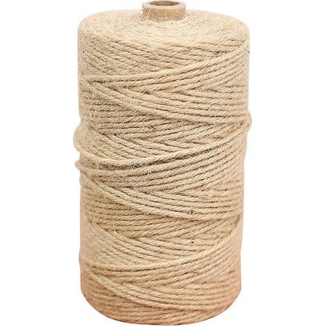 Corde de ficelle, matériel de bricolage tissé à la main, corde épaisse et fine, pour le jardinage, le bricolage, l'artisanat, la décoration et l'emballage cadeau, (2 mm/200 M) (1/5)