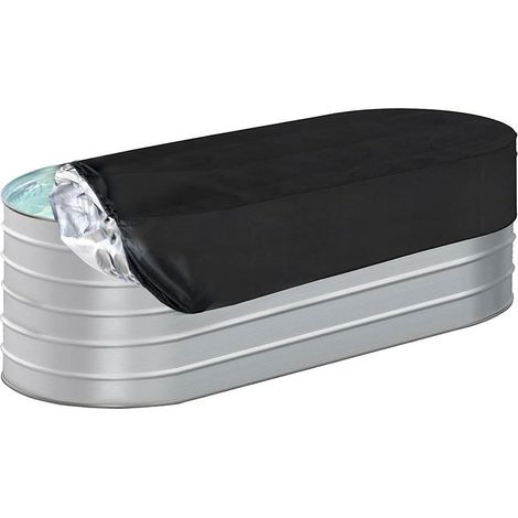 BRAVIX Bâche de piscine - Bâche de protection pour piscine - Housse de protection pour piscine - Housse en tissu Oxford 420D épais - Imperméable et anti-poussière - Housse indéchirable pour terrasse（7 (1/5)