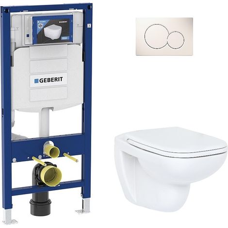 Pack Bati support Geberit et Combi-Pack Duravit D-Code WC suspendu sans rebord (1/5)