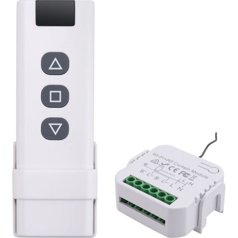 Tuya Smart Life WiFi 433MHz Jalousienschalter mit Fernbedienung für elektrische Rollläden, 1RC 1RE (1/4)