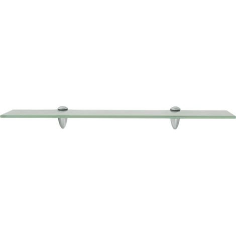 Étagère murale en verre trempé pour salle de bain et salon, verre givré, 60 x 20 cm, 8 mm (1/4)
