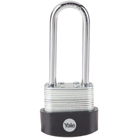 Lucchetto YALE in acciaio laminato - 40 mm - Grilletto largo - 3 chiavi - 24312000 (1/5)
