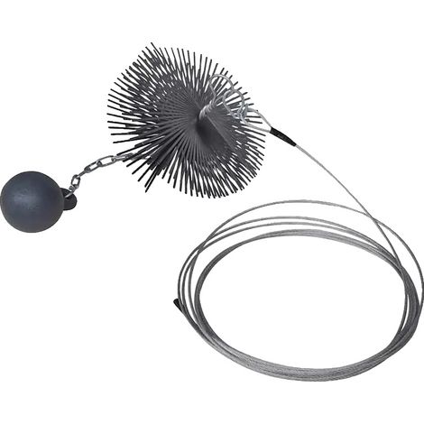 Cepillo de limpieza para extintores, diseño duradero, fácil de usar, color verde militar. (1/2)
