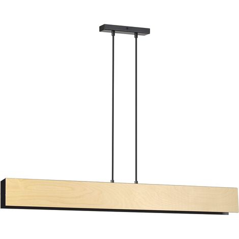 Lampadario a sospensione Emibig Carlo 4xE27 nero legno (1/5)