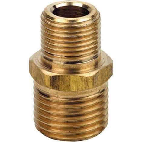 Viti doppie ottone giallo ridotte con 7 filetti  Pollici: 3/8 x 1/2 (1/3)