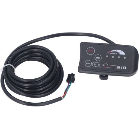 Écran LED S810 pour Vélo Électrique 36V/48V, Panneau d'Affichage avec Connecteur SM 4 Fils pour Modification (1/5)