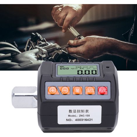 Set aus 3 digitalen Drehmomentschlüsseladaptern 13,5-135 Nm, 1/2", 3/8" und 1/4" Stecknüssen, ausschließlich erhältlich aus Überseelagern. (1/5)