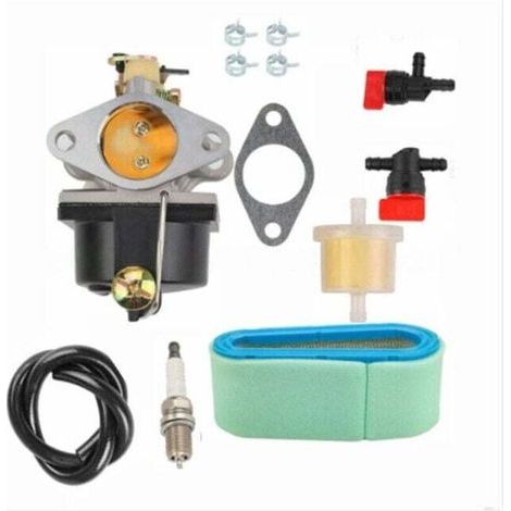 Carburatore, filtro carburante e tubo del carburante per motore Tecumseh 640065A 640065, compatibile con modelli di tosaerba OHV110, OHV115, OHV120, OHV125, OHV130, OHV135, OV358EA (1/4)