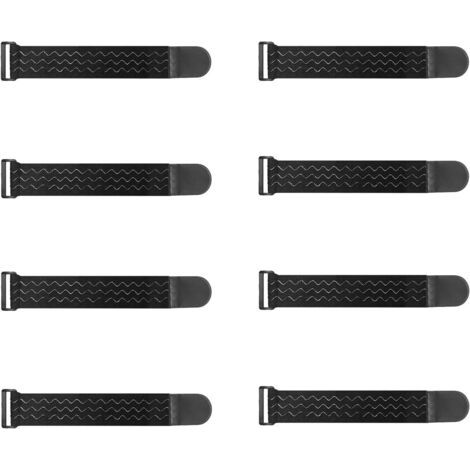 Sangles Elastiques avec Anti-dérapantes 30x 5cm(8 Pièces), Attache Cable Scratch Multi-Usages pour Vélo, Protection de Pantalons, Bagages, Tapis de Yoga, Camping, Tuyaux, Câbles (1/4)