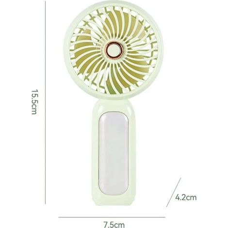 Ventilateur de poche portable MEET SUN à 3 vitesses, silencieux et compact, rechargeable par USB, idéal pour le sport.-AquaForge (1/5)