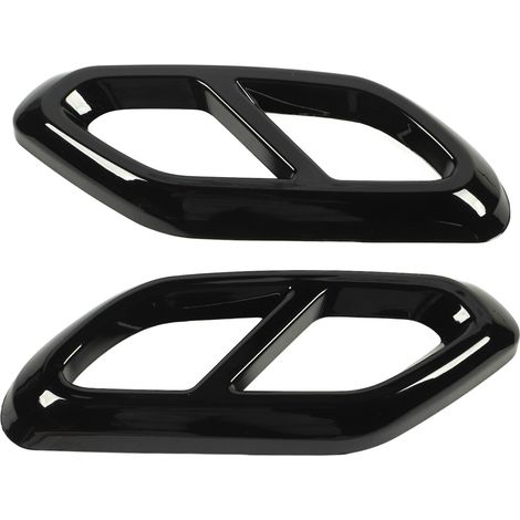Paire de cache-échappement décoratif robuste, protection renforcée, remplacement pour Mercedes-Benz Classe GLC X254 AMG Line, noir brillant (1/5)