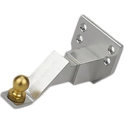 Crochet De Remorquage De Pare-Chocs Arrière en Métal, Crochet De Remorque, Récepteur D'attelage De Chute for Voiture sur Chenilles 1/10 RC(Silver) (1/5)