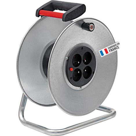 Enrouleur électrique vide Silver, sans câble, en métal (1/5)