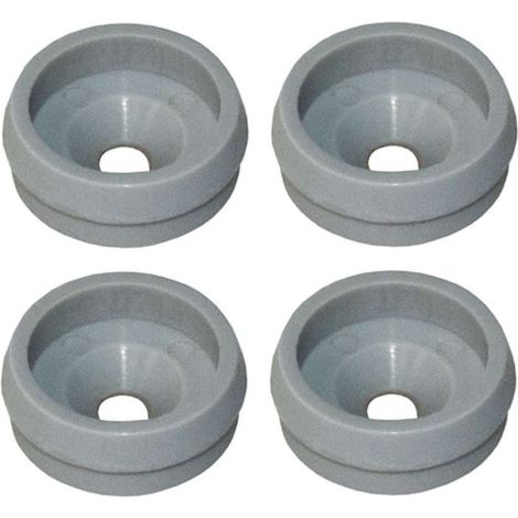 4x Support de guide inférieur gemini pour porte coulissante en plastique gris 17 x 6mm à visser Maintien Rail Coulisse Bas Garniture (1/2)
