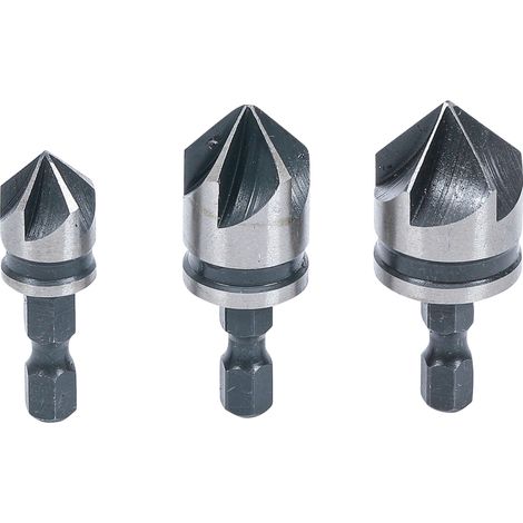 Serie di accecatoi bit  HSS  6,3 mm (1/4")  12 - 16 - 19 mm  3 pz. (1/4)