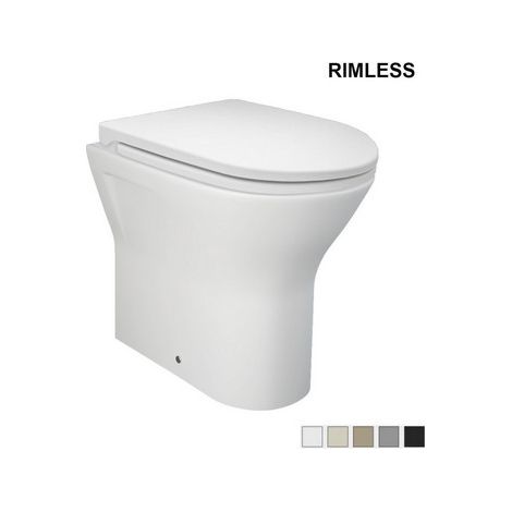 Vorwand-WC Feeling Rimless – Mattschwarzer Uni-Ablauf (1/3)